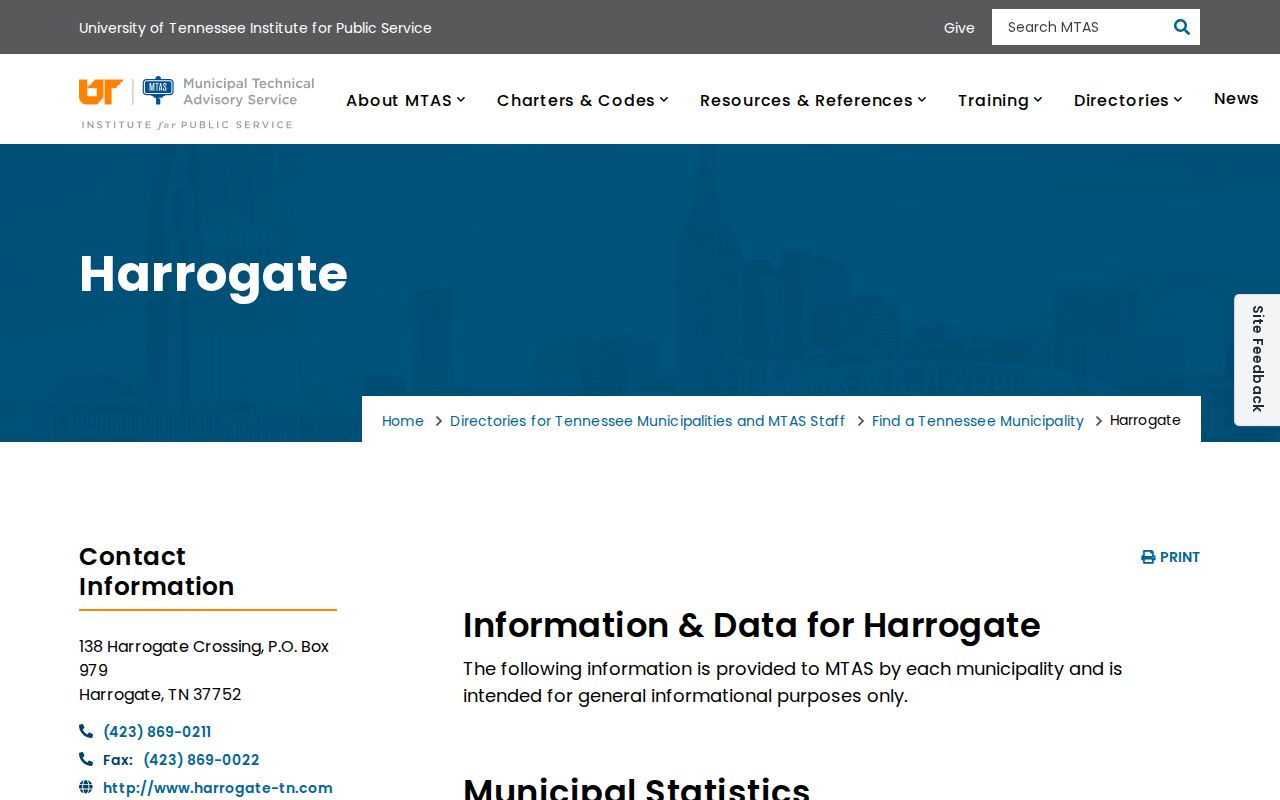 Harrogate criminal history municipal directory and court links